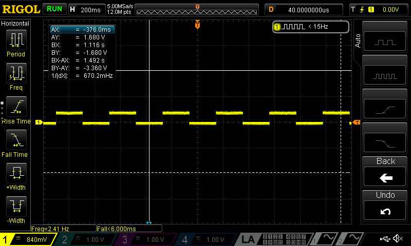 Frequency verification of led[2]